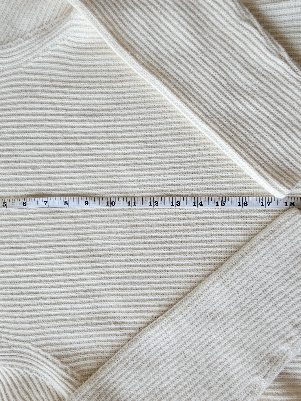 *SALE* Theory Ivory Ribbed Crewneck Sweater - Picture 8 of 13
